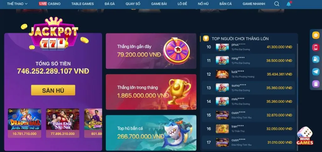 Giao diện ứng dụng 98win trên điện thoại